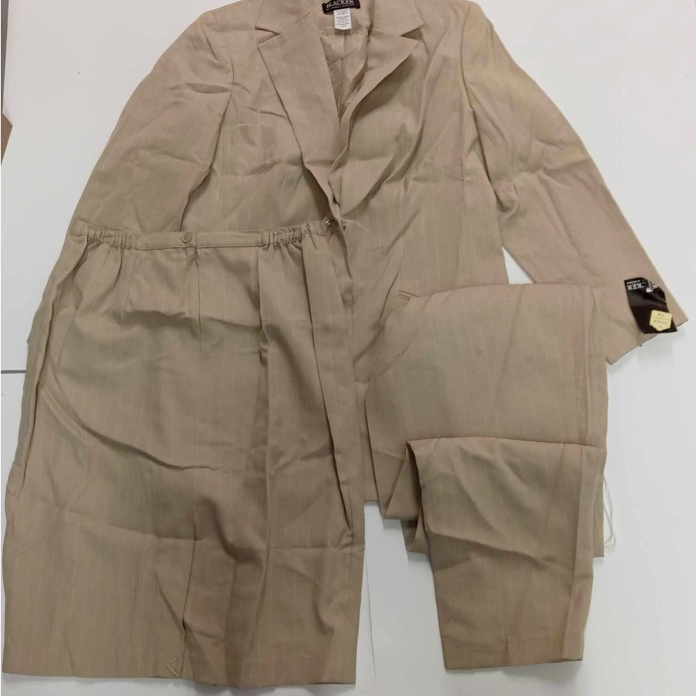NWT BLACKER Tan Skirt Suit – Blazer & Skirt Career Set
